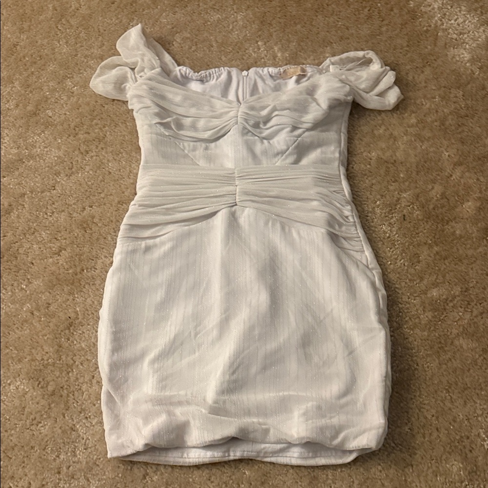 Elegant White Off-Shoulder Dress